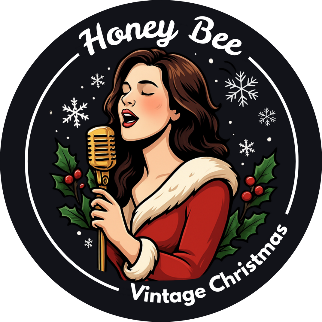 Honey Bee Vintage Christmas logo Honey Bee Vintage Christmas logo
